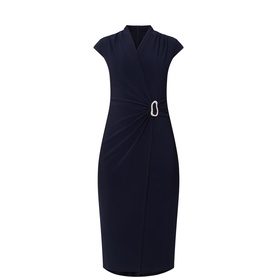 Embellished Wrap Dress