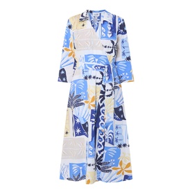 Tropical Wrap Dress