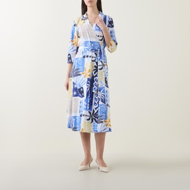 Tropical Wrap Dress