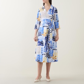 Tropical Wrap Dress