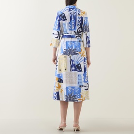 Tropical Wrap Dress