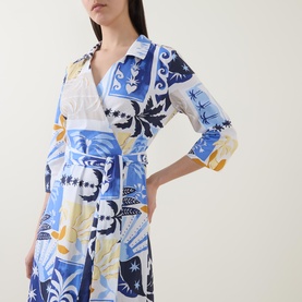 Tropical Wrap Dress