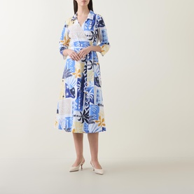 Tropical Wrap Dress