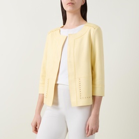 Stud Faux Suede Jacket
