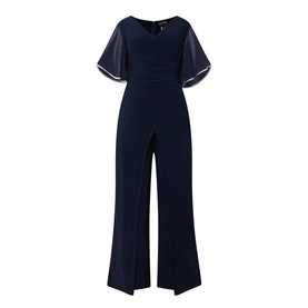 Rhinestone Trim Jumpsuit