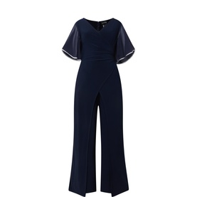 Rhinestone Trim Jumpsuit