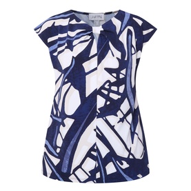 Abstract Keyhole Blouse