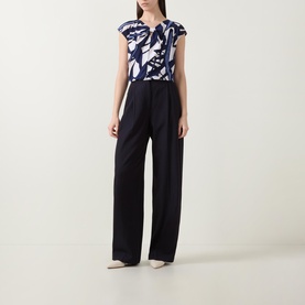 Abstract Keyhole Blouse