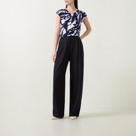 Abstract Keyhole Blouse