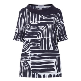 Abstract Rhinestone T-Shirt