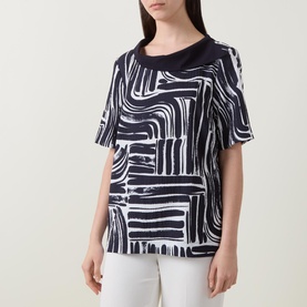 Abstract Rhinestone T-Shirt
