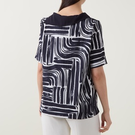 Abstract Rhinestone T-Shirt