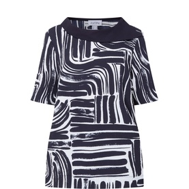 Abstract Rhinestone T-Shirt