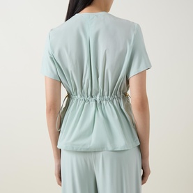 Drawstring Back Top