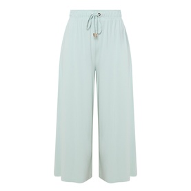 Drawstring Wide Leg Trousers