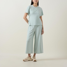 Drawstring Wide Leg Trousers