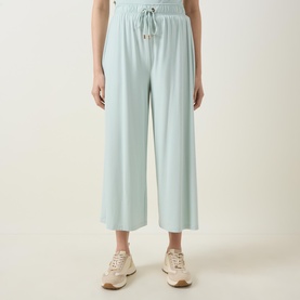 Drawstring Wide Leg Trousers