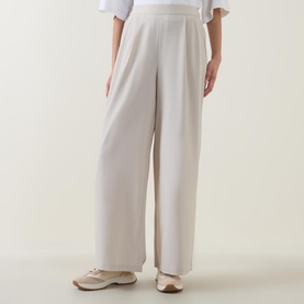 Pleated Wide-Leg Trousers