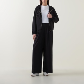Pleated Wide-Leg Trousers