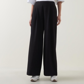 Pleated Wide-Leg Trousers