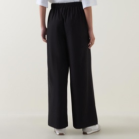 Pleated Wide-Leg Trousers