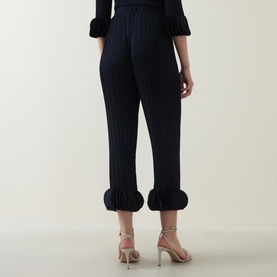Pleated Ruffle Trousers