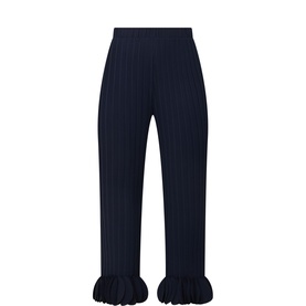 Pleated Ruffle Trousers