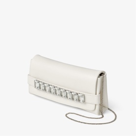 Kya Crystal Leather Clutch