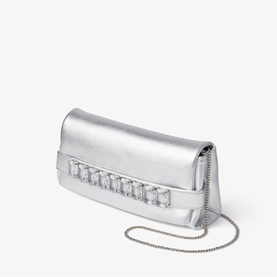 Kya Crystal Metallic Clutch