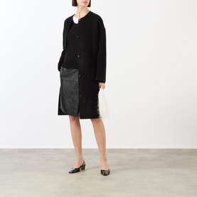 Gora Wrap Leather Skirt