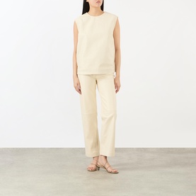 Fiza Leather Top