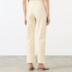 Cobe Mid-Rise Leather Trousers