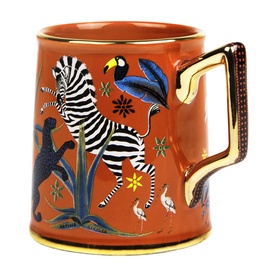 Hand-Decorated Ceramic Mug