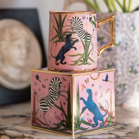 Hand-Decorated Ceramic Mug