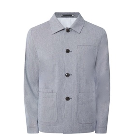 Textured Patch Pocket Overshirt