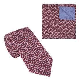 Leaf Pocket Square & Tie
