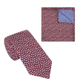 Leaf Pocket Square & Tie