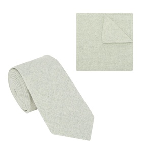 Solid Pocket Square & Tie