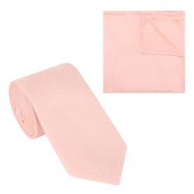 Tonal Printed Pocket Square & Tie