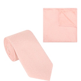 Tonal Printed Pocket Square & Tie