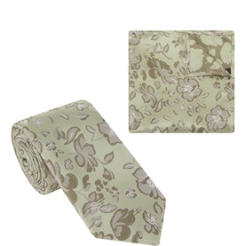 Floral Pocket Square & Tie