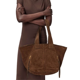 Jean Rey Suede Tote Bag