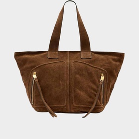 Jean Rey Suede Tote Bag