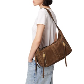 Jean Rey Suede Shoulder Bag