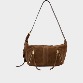 Jean Rey Suede Shoulder Bag