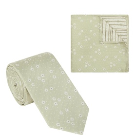 Floral Pocket Square & Tie