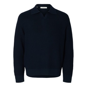 Dereck Knitted Open Polo Sweater