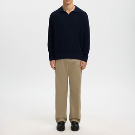 Dereck Knitted Open Polo Sweater