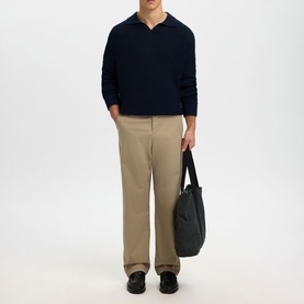 Dereck Knitted Open Polo Sweater