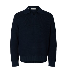 Dereck Knitted Open Polo Sweater